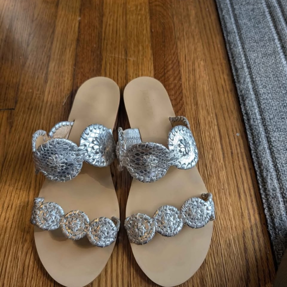 Jack Rogers Silver Women's Sandals
